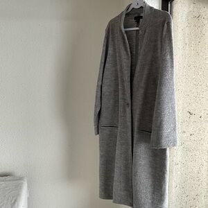 Tahari Gray Wool Coat 1X Minimalist Tailored